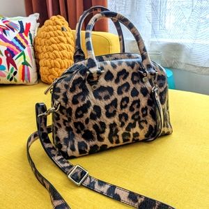 Danier Genuine Leather Leopard Print Purse
